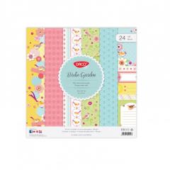 Hartie decorativa - 24 Coli - Birdie Garden