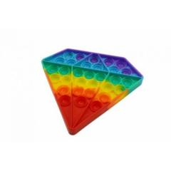 Jucarie antistres - Pop It Now and Flip It: Diamant multicolor