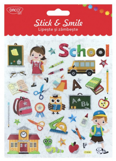 Stickere - Stick and Smile - School