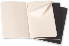 Set 3 carnete Moleskine Squared Cahier Journals - Black - Large