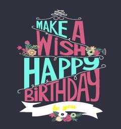 Felicitare - Make a wish! Happy Birthday to you!