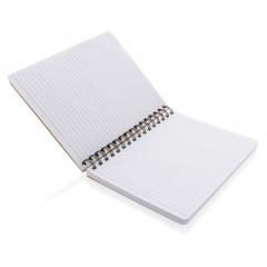 Notebook A5 cu spirala si sticky notes - Kraft, Brown