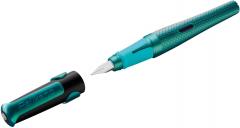 Stilou - Pelikano Dragon, Turcoaz/Negru, Penita M 