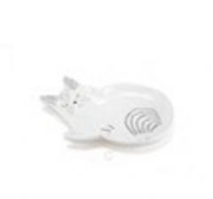 Platou decorativ - Chat - Alb, 24.5 X 16.5 cm
