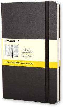 Carnet - Moleskine Classic - Pocket, Hard Cover, Squared - Black