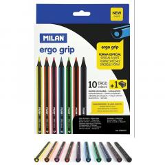 Set creioane colorate - Ergo, 10 bucati