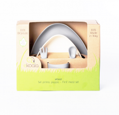 Set pentru masa - Bioplastic - Grey, 5 piese