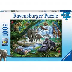 Puzzle 100 piese - Animale din Jungla