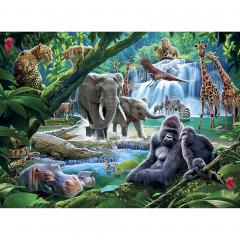 Puzzle 100 piese - Animale din Jungla