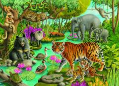 Puzzle 60 piese - Padure in India