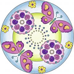 Set de creatie - Mandala Designer - Flori si Fluturi