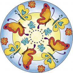 Set de creatie - Mandala Designer - Flori si Fluturi