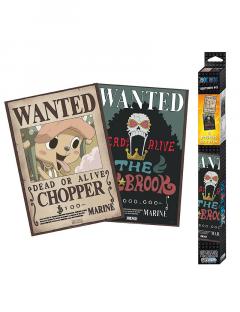 Set 2 Postere - One Piece - Wanted Brook & Chopper 