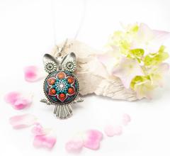Pandantiv Mandala - Owl - Model 3