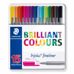 Set 15 fineliner - Triplus - Brilliant Colours