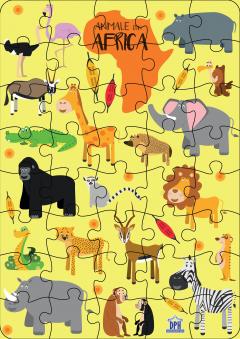 Puzzle: Animale din Africa