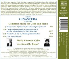 Ginastera: Music for Cello & Piano