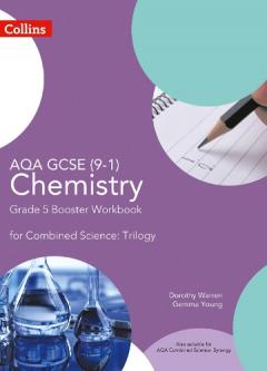 Coperta cărții AQA GCSE Chemistry 9-1 for Combined Science Grade 5 Booster Workbook