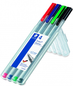 Set 4 pixuri - Fineliner Triplus 334, 0.3 mm