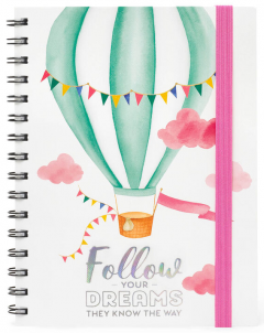 Carnet cu spirala - Lined - Large - Air Balloon