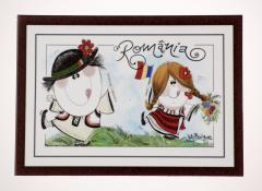 Magnet cu Romania - Dans in doi (model 2)