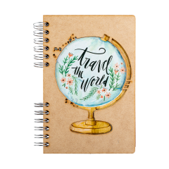 Carnet A5 - Lined - Travel The World