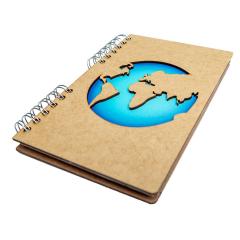 Carnet A5 - Lined - World