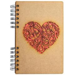 Carnet A5 - Lined - Heart