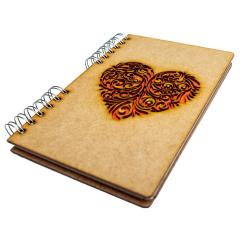 Carnet A5 - Lined - Heart