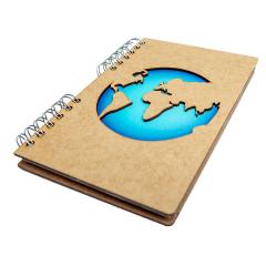 Carnet A6 - Lined - World