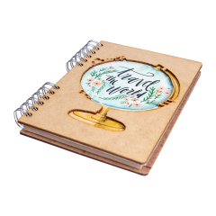 Carnet A4 - Lined - Travel The World