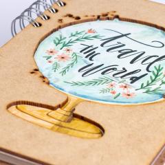 Carnet A4 - Lined - Travel The World