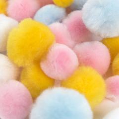 Accesorii craft - Spring Pom Mix Assorted, 100 de bucati