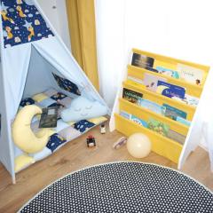 Raft pentru carti - galben