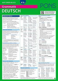 Pons Grammatik Auf Einen Blick