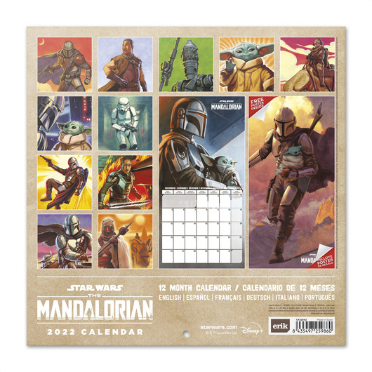 Calendar Star Wars The Mandalorian 2022 Grupo Erik