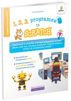 Coperta cărții: 1, 2, 3, programez in Scratch - eleseries.com