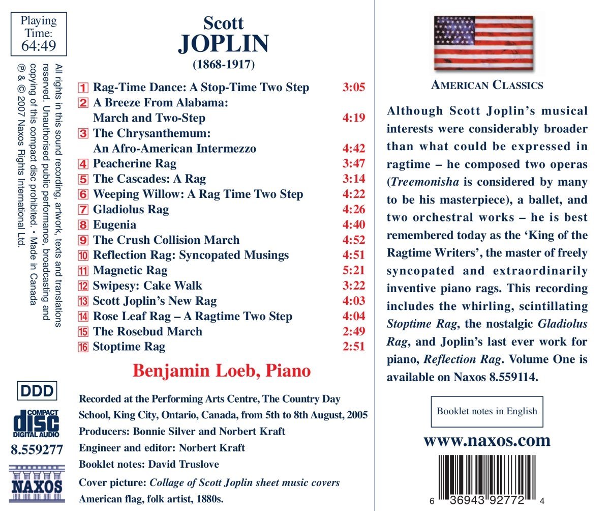 Joplin - Rags, Vol 2 - Scott Joplin