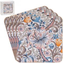 Set coastere - Golden Lily, 4 bucati