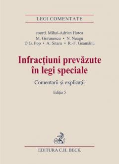 Infractiuni prevazute in legi speciale