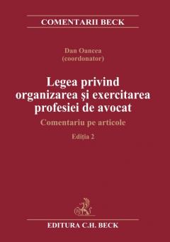 Legea privind organizarea si exercitarea profesiei de avocat