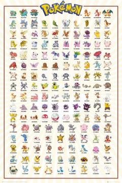 Poster - Pokemon Kanto 151