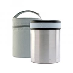 Termos alimente solide - Stainless Steel - Neoprene Cover - Gray, 1000 ml