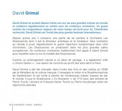 David Grimal - Les Dissonances