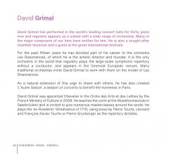 David Grimal - Les Dissonances