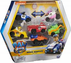 Set masinute - Paw Patrol Movie Vehicles, 6 bucati