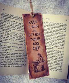 Semn de carte vintage - Keep Calm and Keep Reading