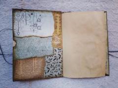 Jurnal handmade din materiale reciclate - Unforgettable