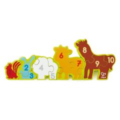 Puzzle educativ - Numbers & Farm Animals