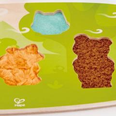 Puzzle tactil - Animalele din Padure, 5 piese